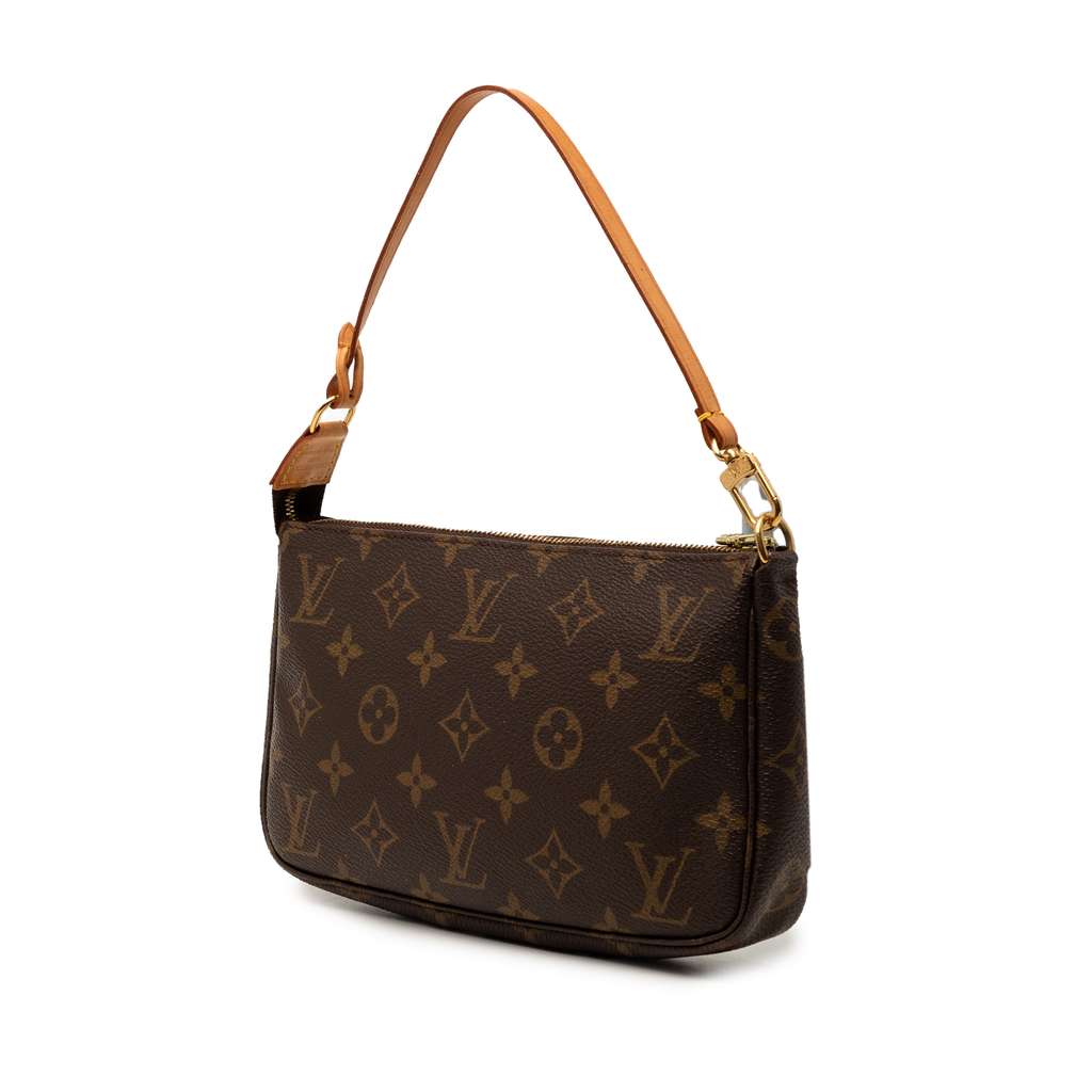 Louis Vuitton Monogram Pochette Accessoires Brown Good condition - Back View