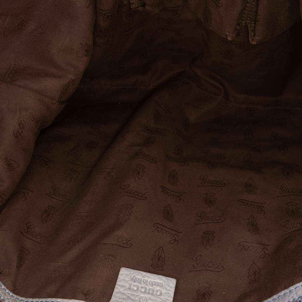 Gucci Medium GG Canvas Bamboo Bar Tote Beige Canvas Good condition - Model View