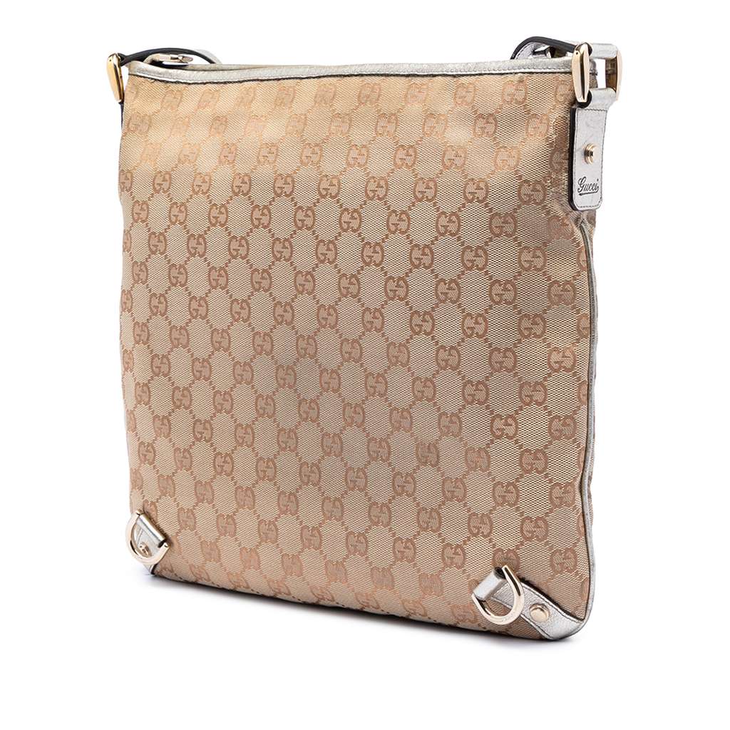 Gucci GG Canvas Abbey D Ring Crossbody Beige Canvas Good condition - Back View