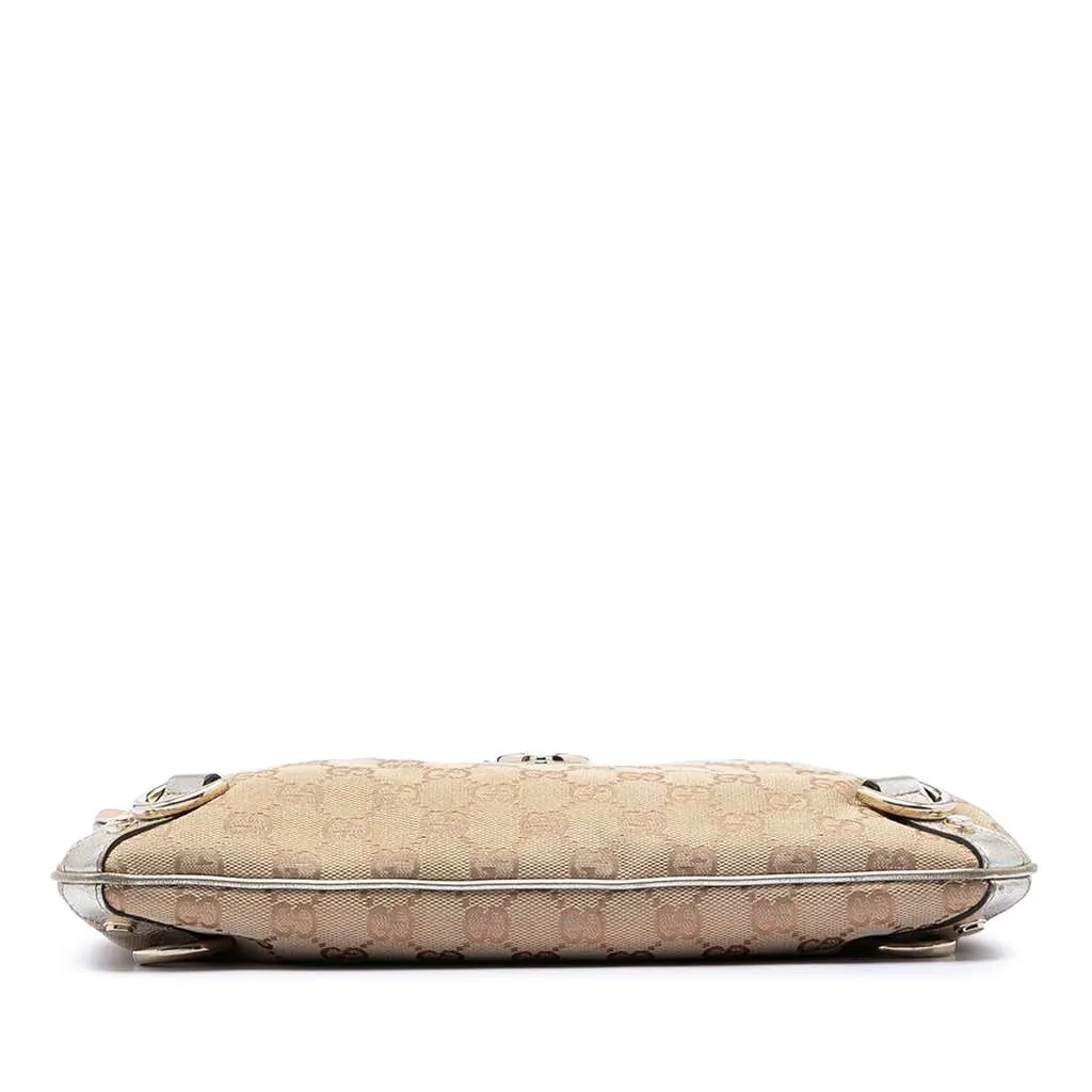 Gucci GG Canvas Abbey D Ring Crossbody Beige Canvas Good - Inside View