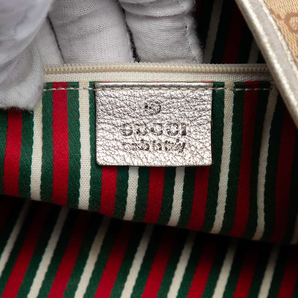 Gucci GG Canvas Abbey D Ring Crossbody Beige Canvas Good condition - Box View