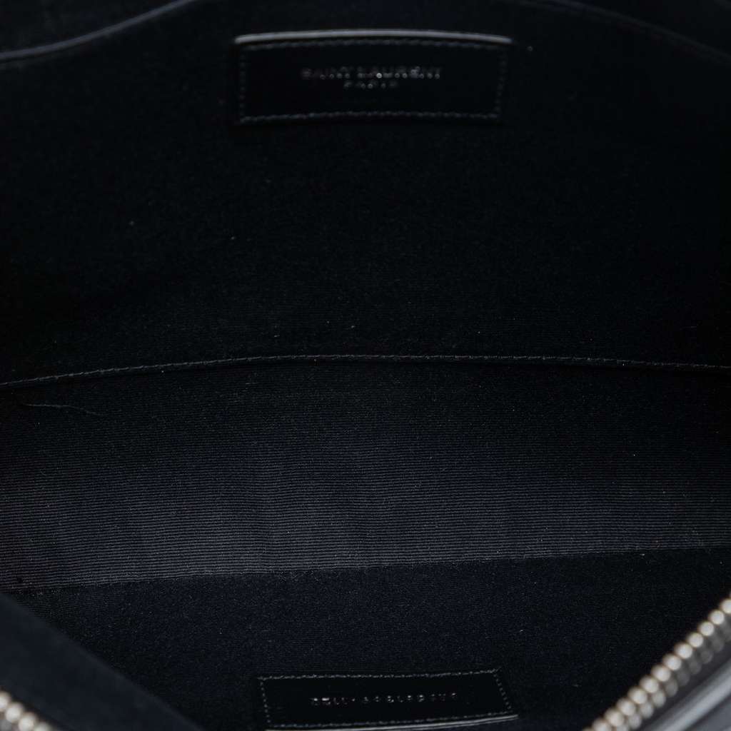 Saint Laurent Canvas Rive Gauche Clutch Black Canvas Good condition - Model View