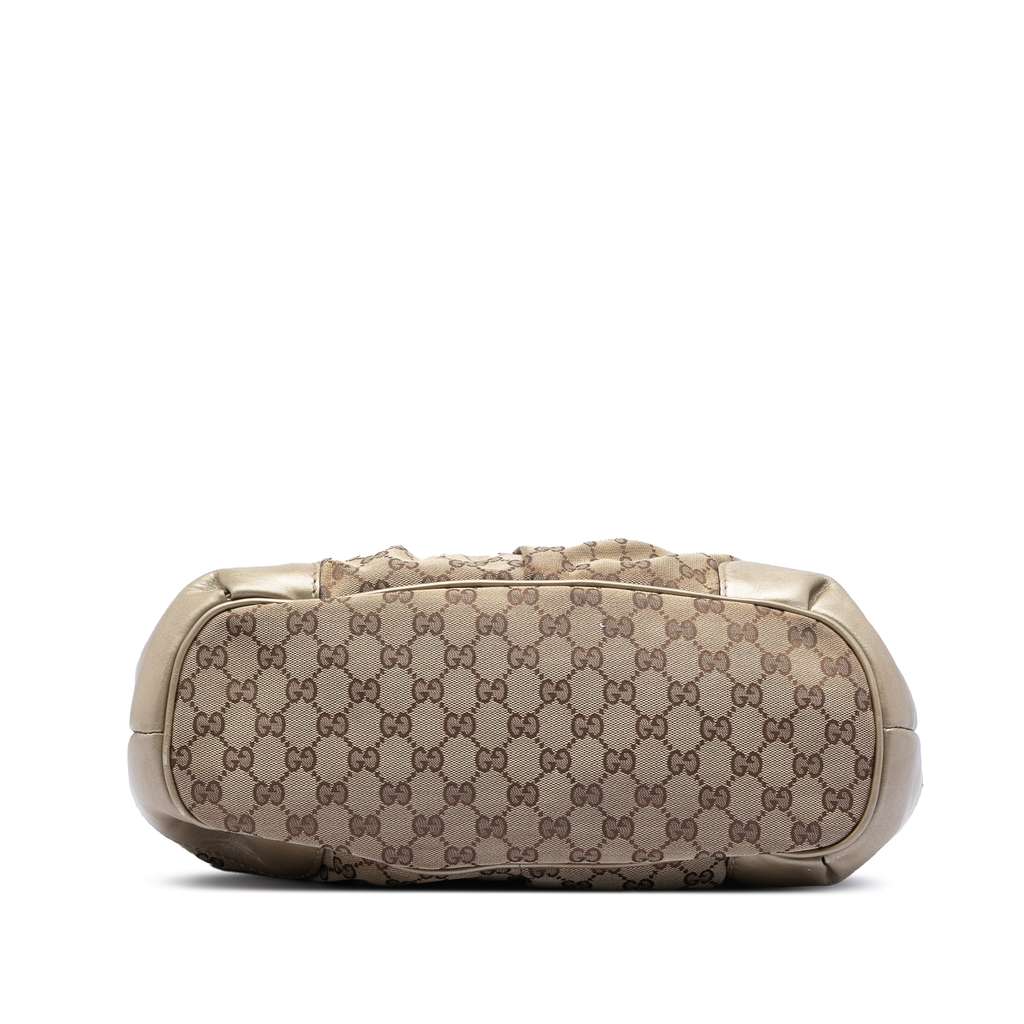 Gucci GG Canvas Sukey Satchel Beige Canvas Good condition - Inside View