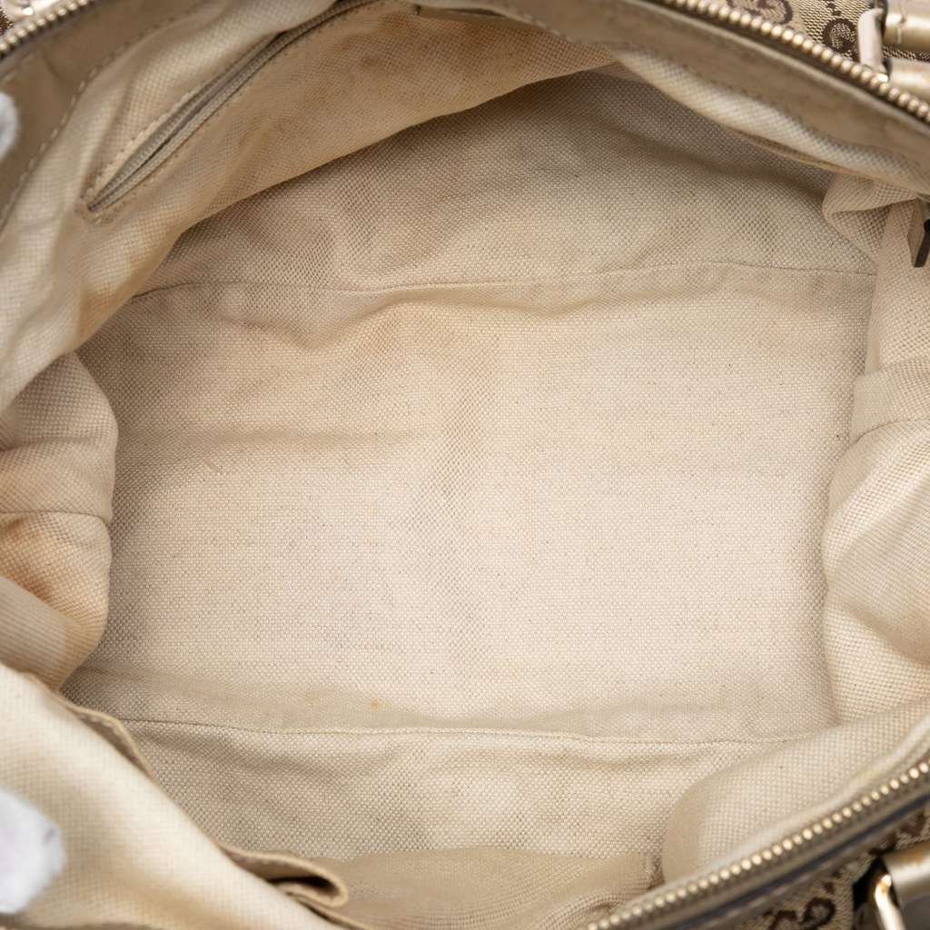 Gucci GG Canvas Sukey Satchel Beige Canvas Good condition - Model View