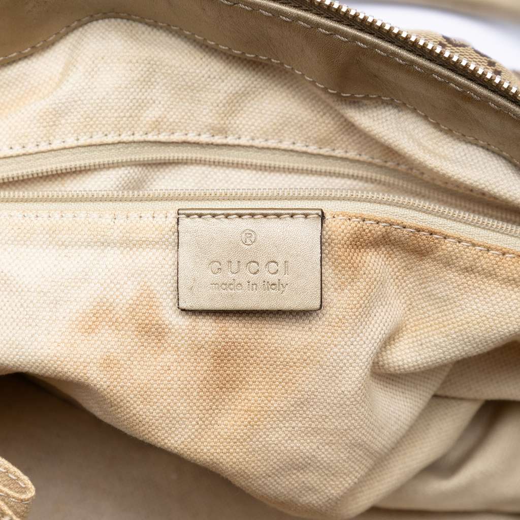 Gucci GG Canvas Sukey Satchel Beige Canvas Good condition - Box View