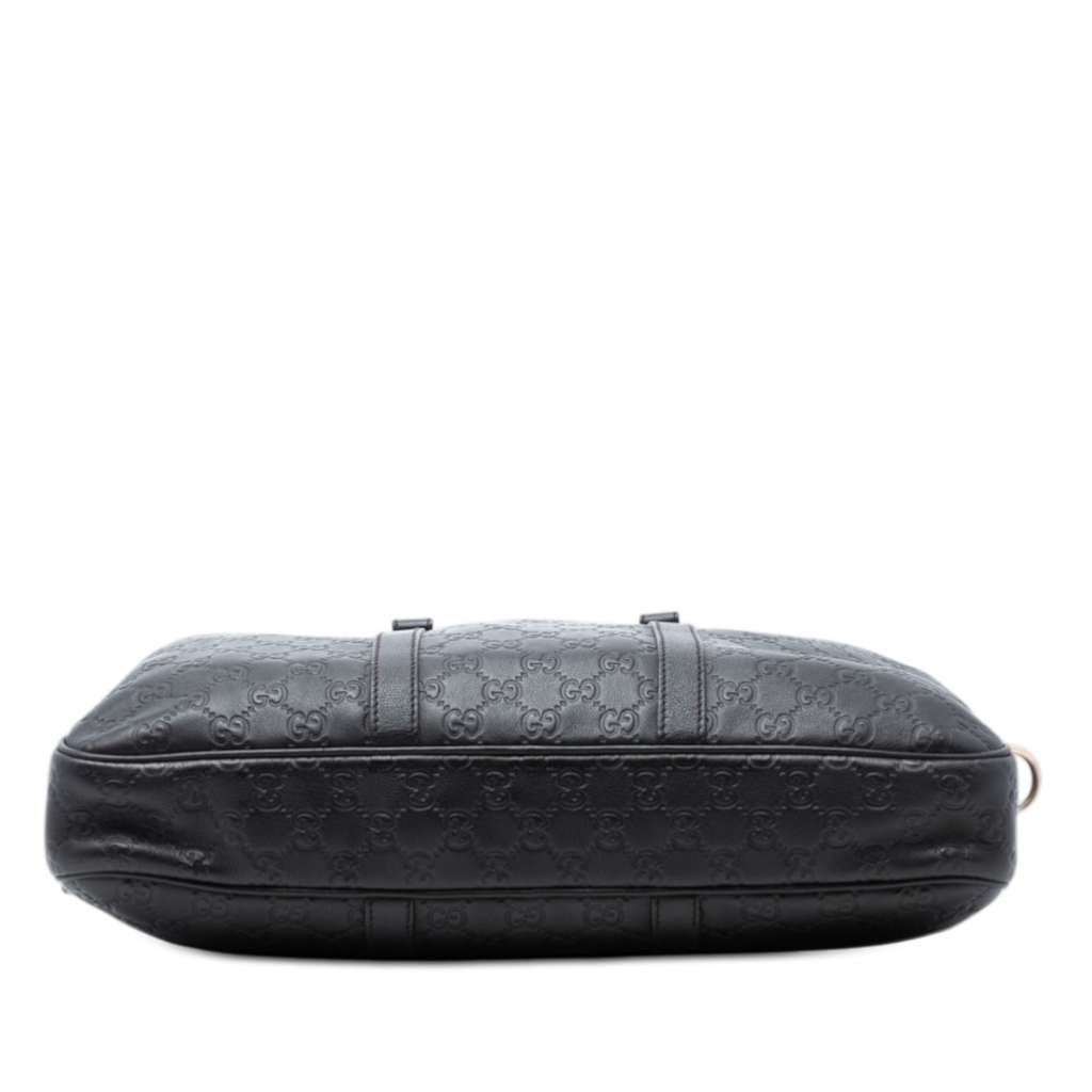 Gucci Guccissima Business Bag Black Leather Good condition - Inside View