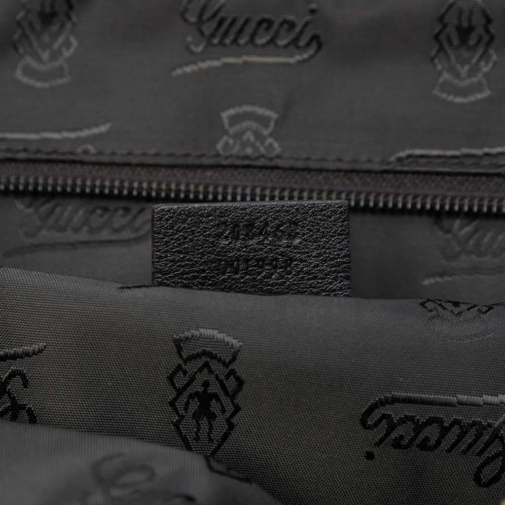 Gucci Guccissima Business Bag Black Leather Good condition - Box View