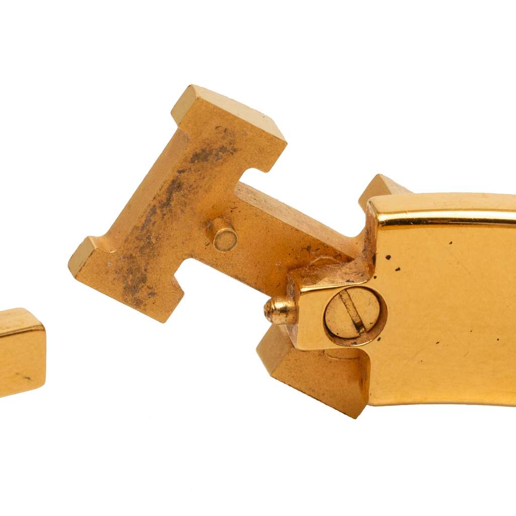 Hermès Narrow Enamel Clic H Bracelet PM Black Good condition - Box View