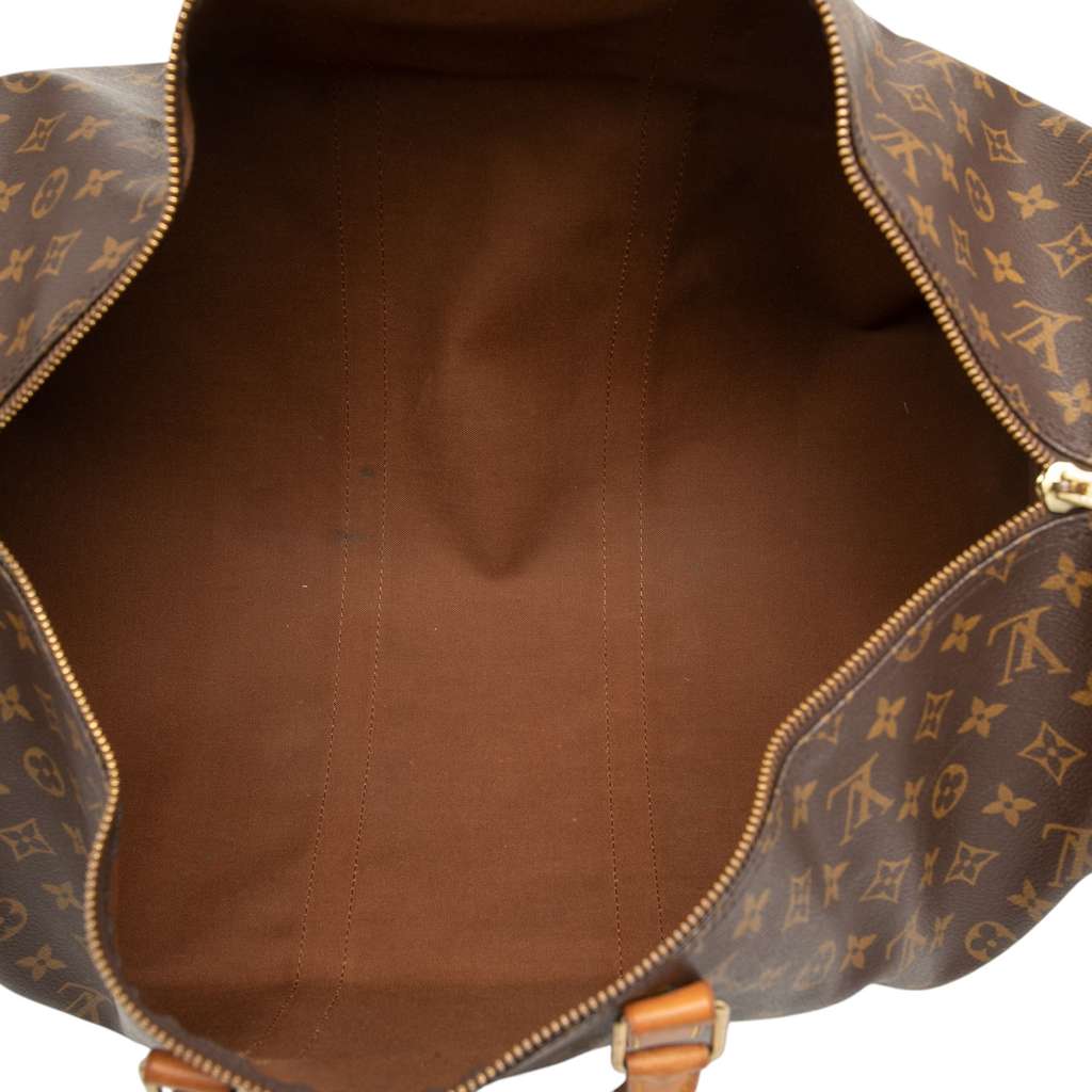Louis Vuitton Monogram Keepall Bandouliere 55 Brown Good condition - Model View