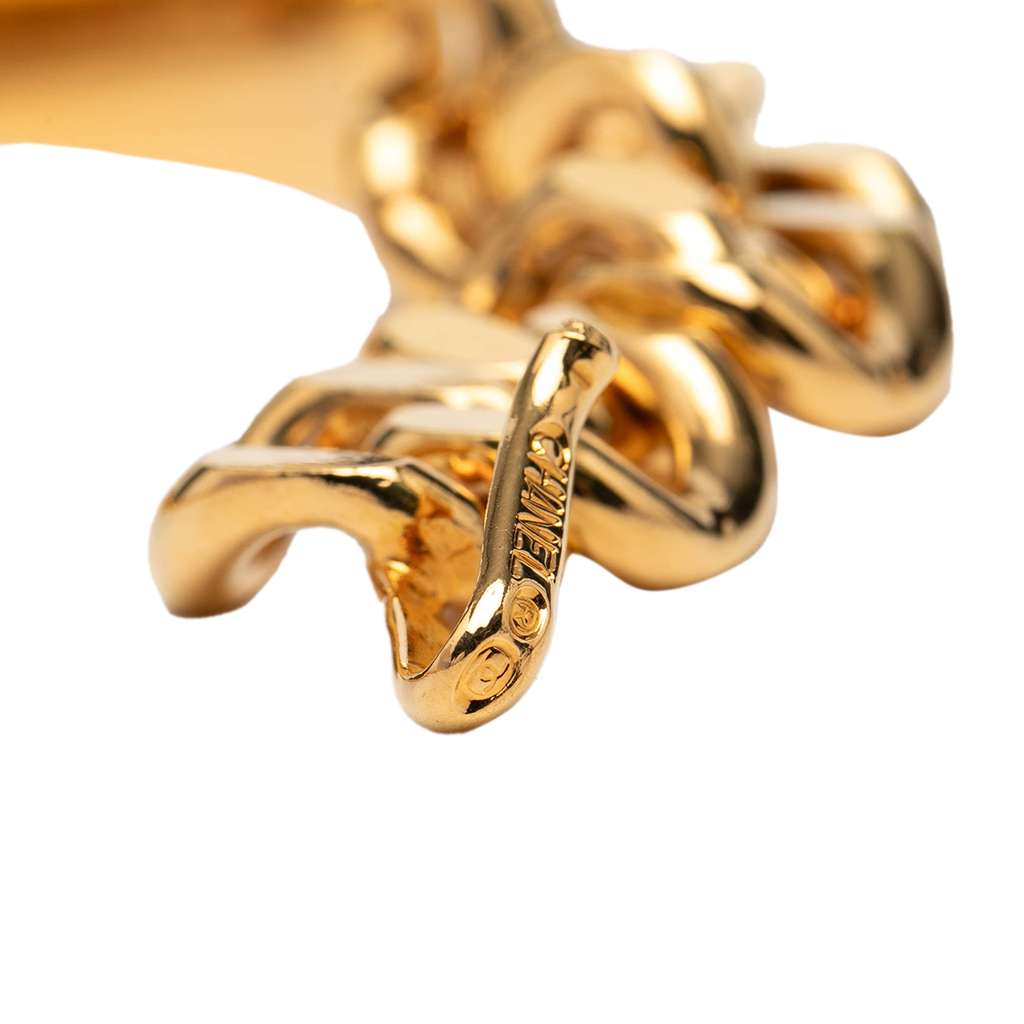 Chanel CC Medallion Chain Link Belt Gold Metal Good condition - Box View