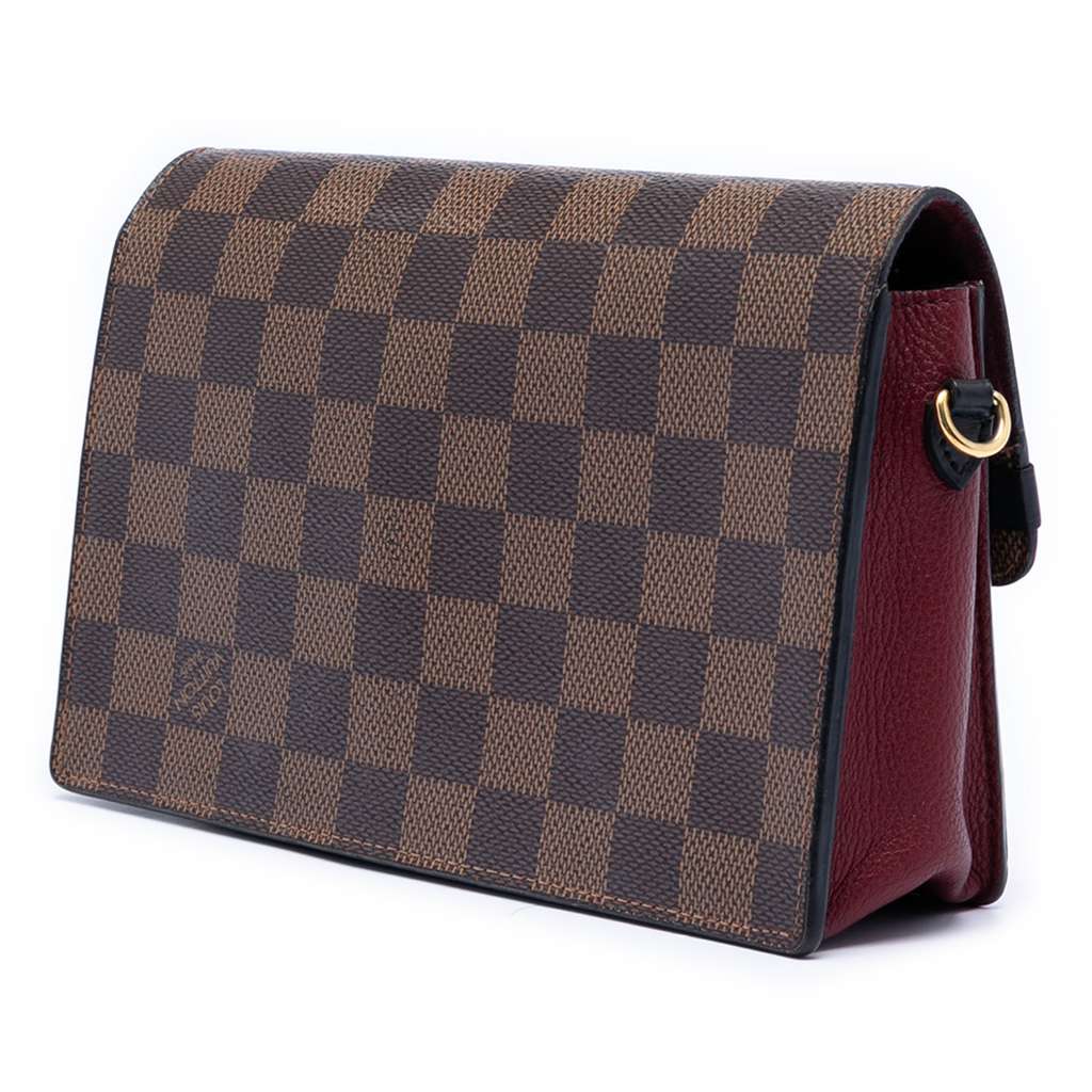 Louis Vuitton Damier Ebene Vavin Wallet on Chain Brown Good condition - Back View