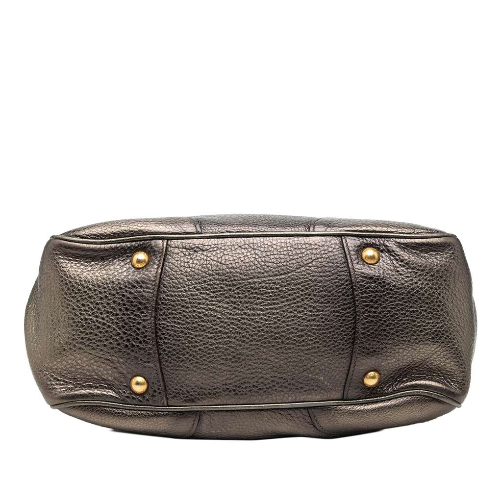 Prada Vitello Daino Antik Shopping Tote Brown Leather Good condition - Inside View