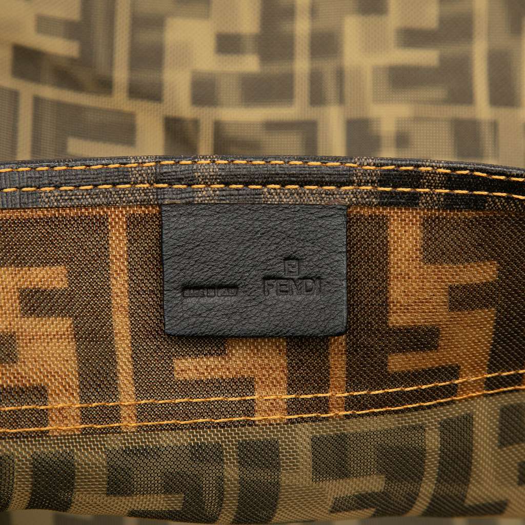 Fendi Large Zucca Mesh Tote Brown Polyester Good condition - Box View