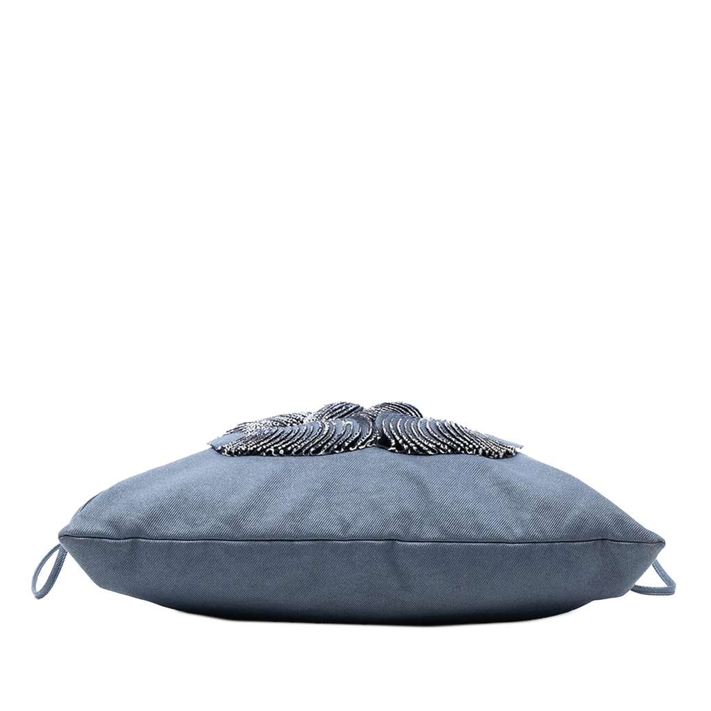 Chanel Large Denim CC Disc Bon Bon Tote Blue Denim Good condition - Inside View