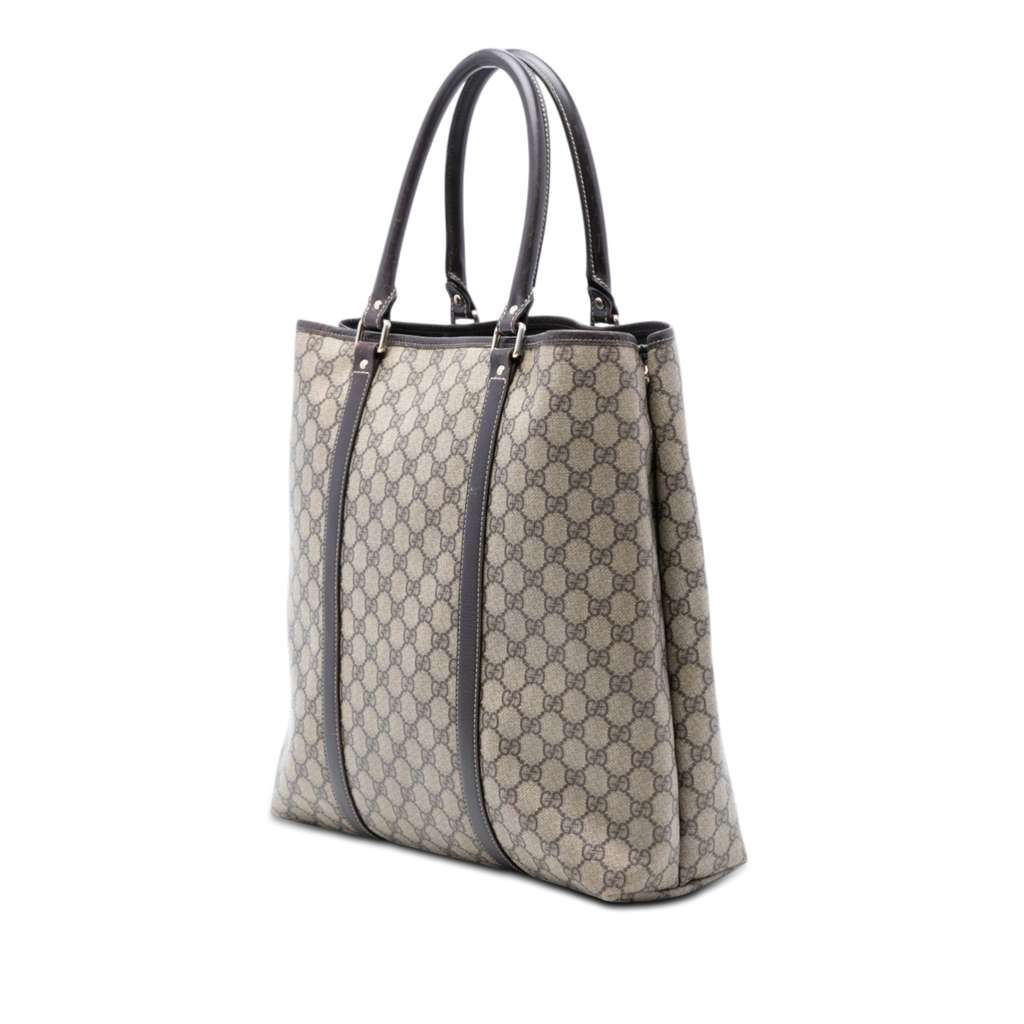 Gucci GG Supreme Joy Vertical Tote Beige Canvas Good condition - Back View