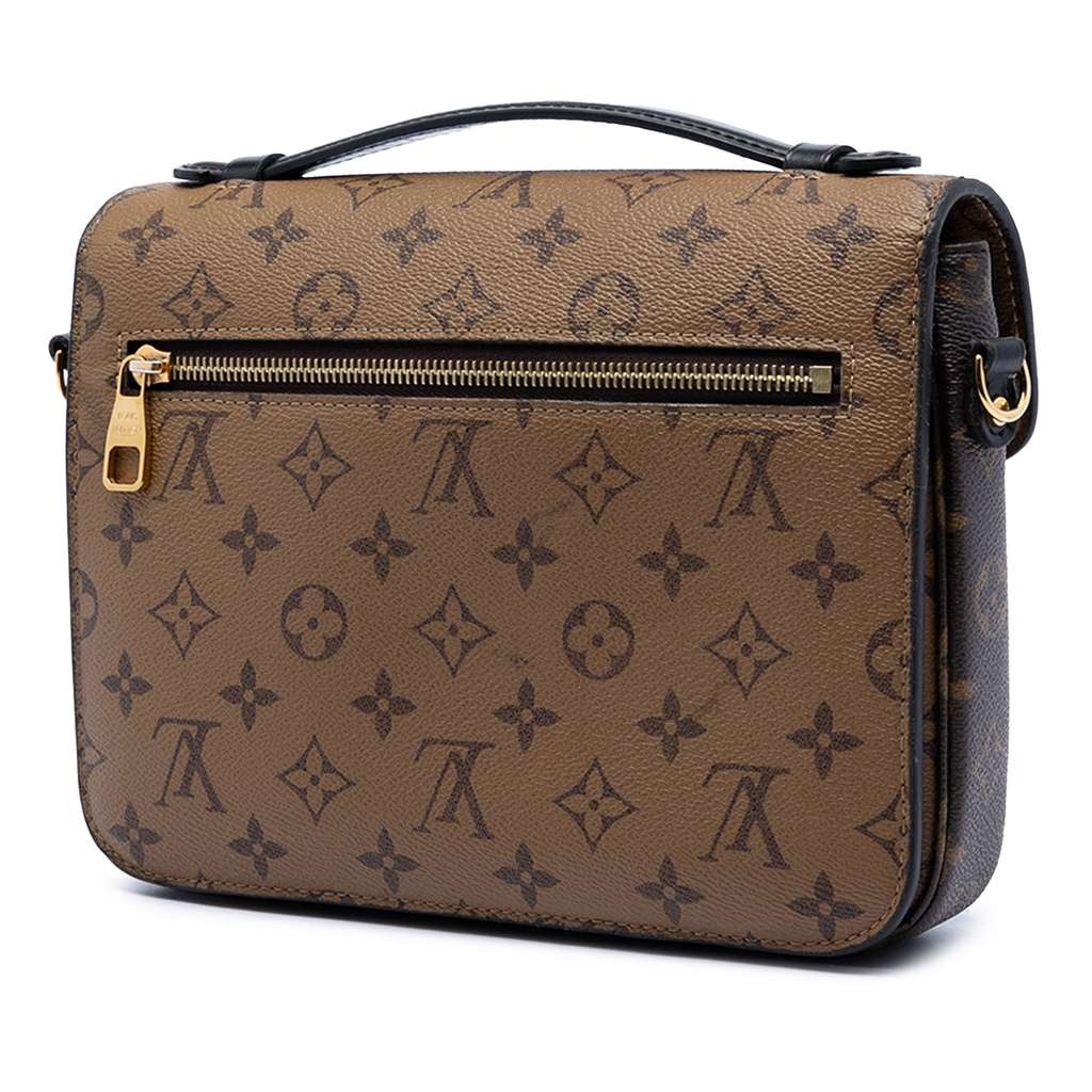 Louis Vuitton Monogram Reverse Pochette Metis Brown Good condition - Back View