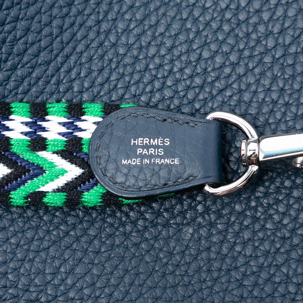 Hermès Clemence Evelyne 16 Amazone Blue Leather Good condition - Box View