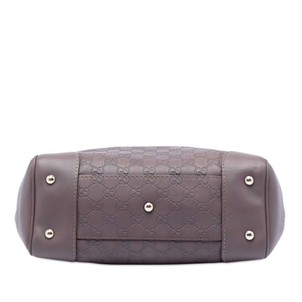 Gucci Guccissima Mayfair Tote Purple Leather Good condition - Inside View