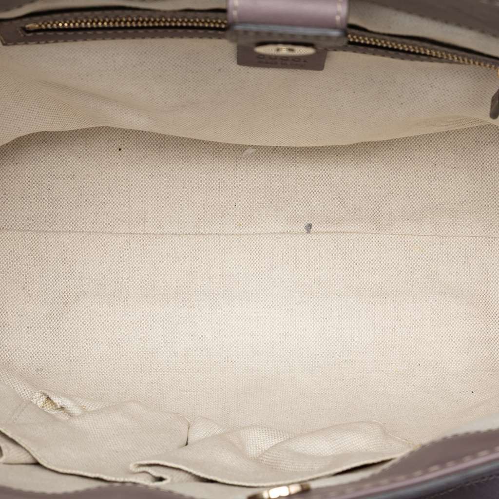 Gucci Guccissima Mayfair Tote Purple Leather Good condition - Model View