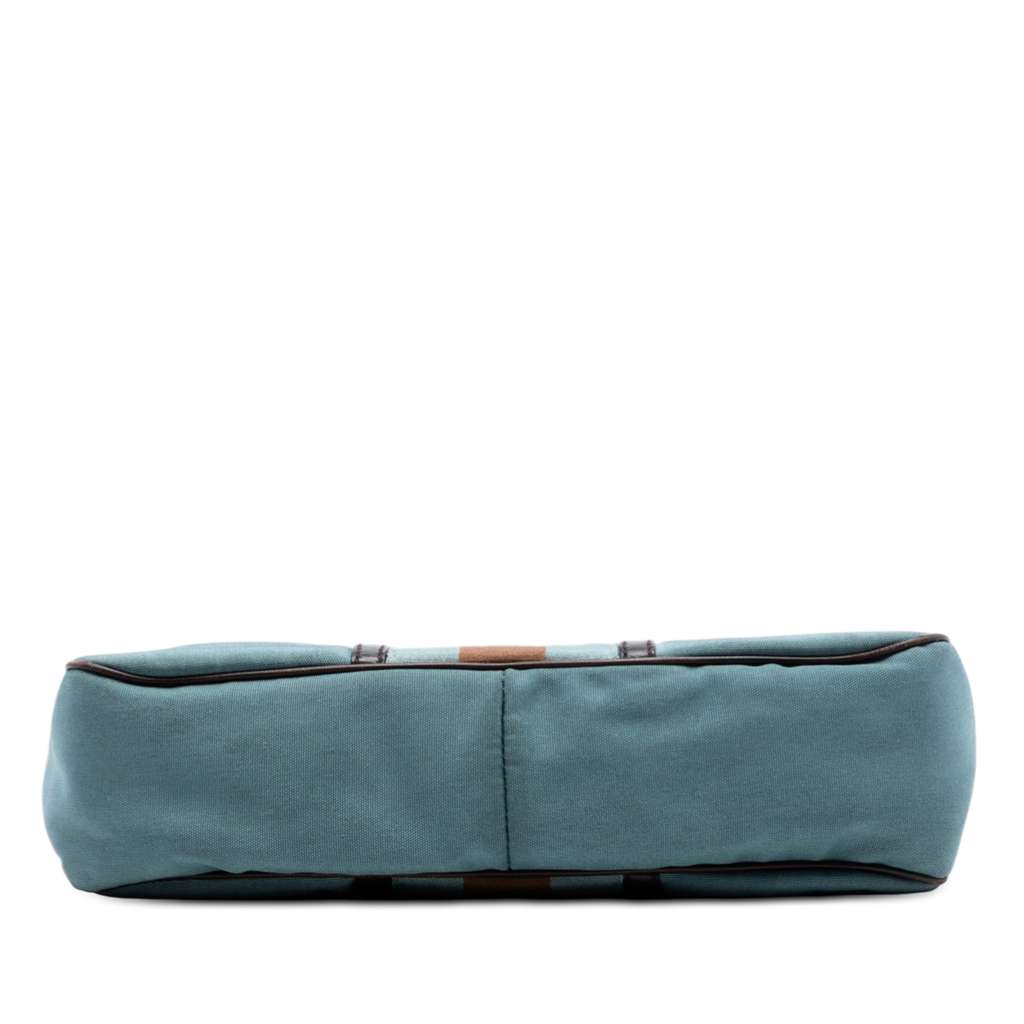 Gucci Canvas Web Shoulder Bag Blue Canvas Good condition - Inside View