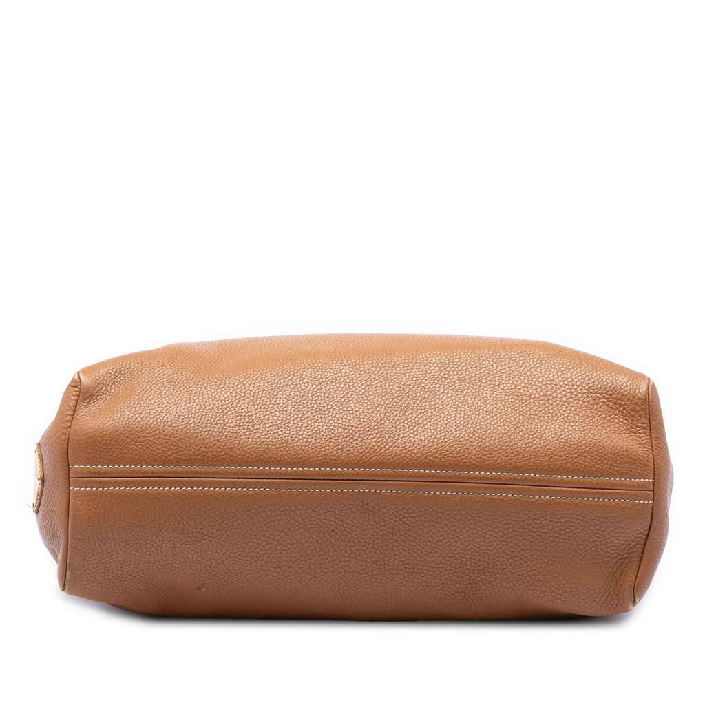 Prada Vitello Daino Shopper Tote Brown Leather Good condition - Inside View