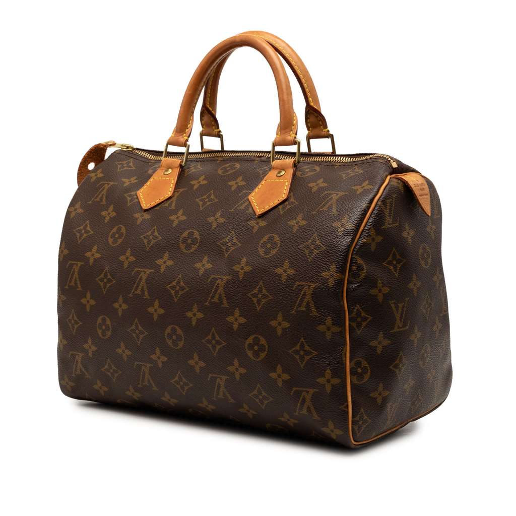 Louis Vuitton Monogram Speedy 30 Brown Good condition - Back View