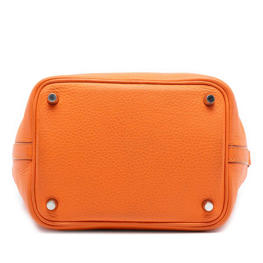 Hermès Clemence Picotin Lock 18 Orange Leather Good condition - Inside View