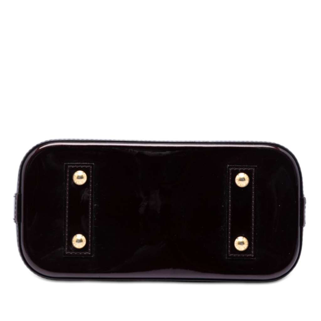 Louis Vuitton Monogram Vernis Alma BB Purple Leather Good condition - Inside View