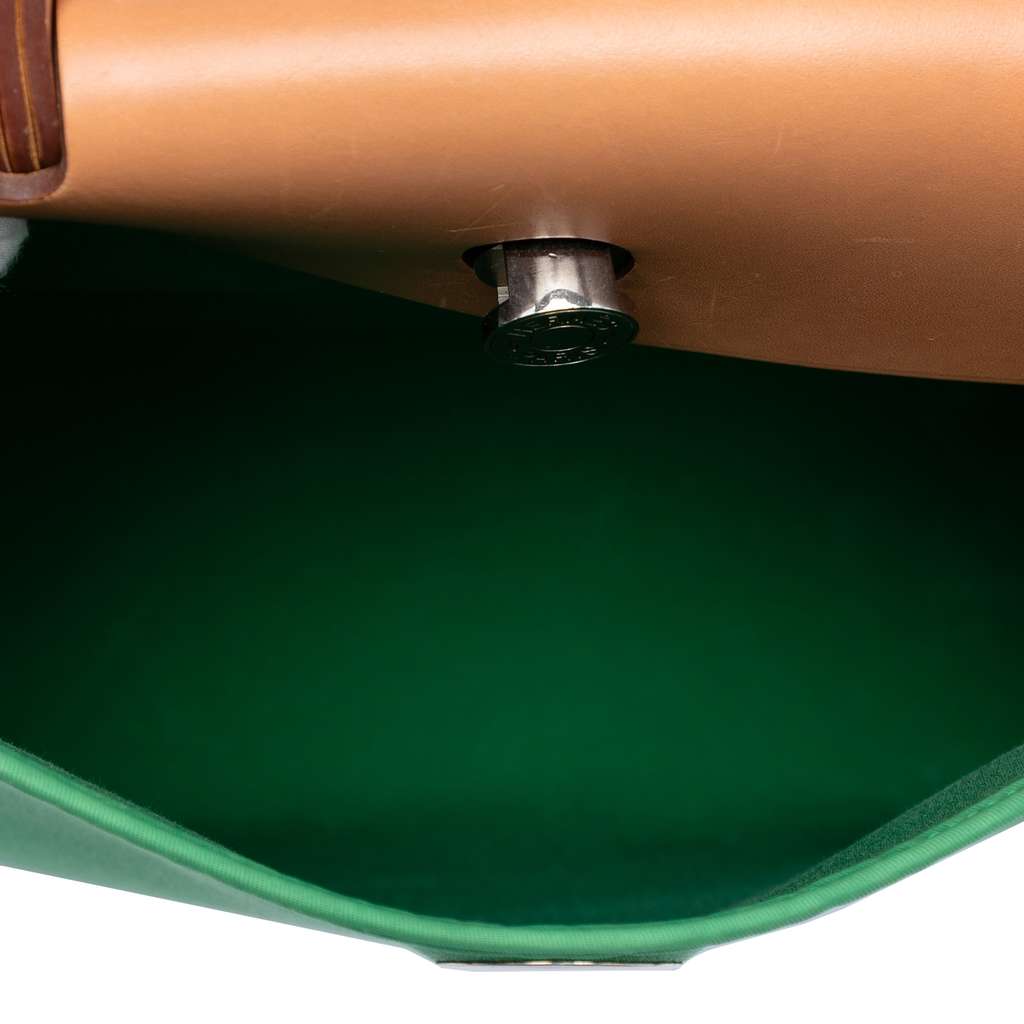 Hermès Toile Herbag Zip 31 Green Canvas Good condition - Model View