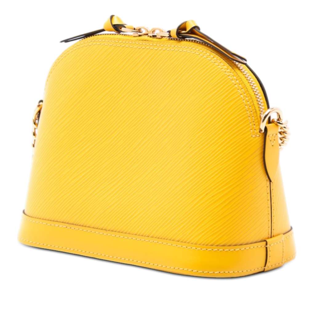 Louis Vuitton Epi Mini Alma Yellow Leather Good condition - Back View