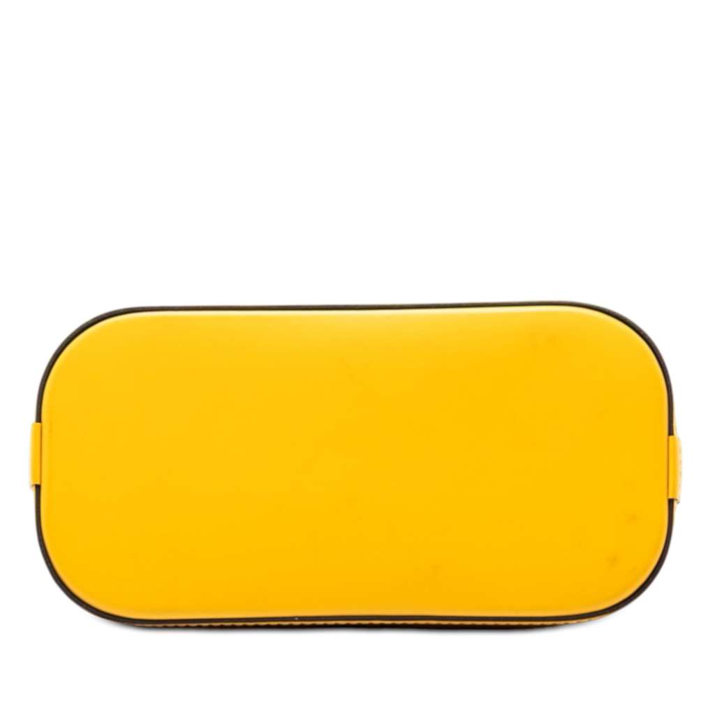 Louis Vuitton Epi Mini Alma Yellow Leather Good condition - Inside View