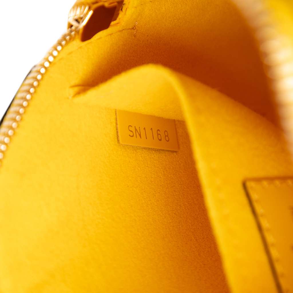 Louis Vuitton Epi Mini Alma Yellow Leather Good condition - Box View