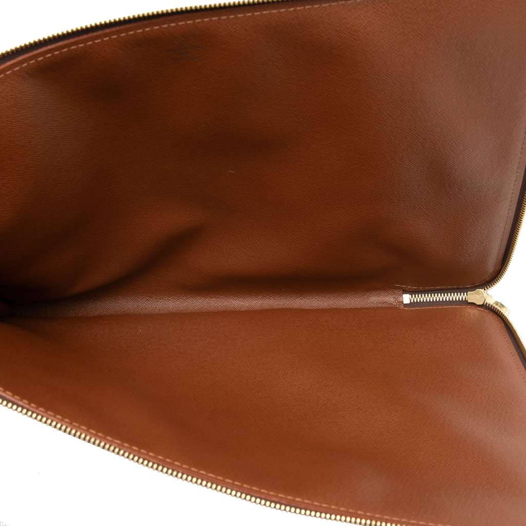 Louis Vuitton Monogram Poche Documents Portfolio Brown Good condition - Model View