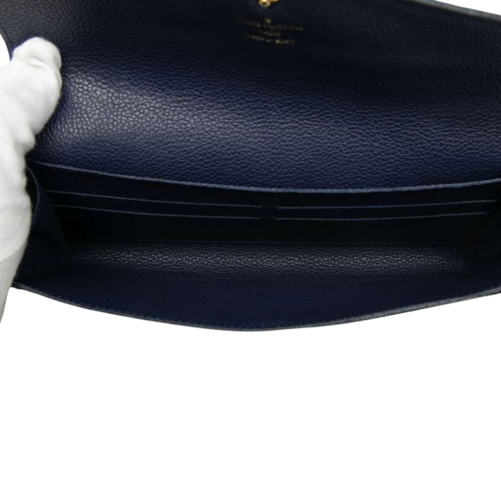 Louis Vuitton Monogram Empreinte Curieuse Wallet Blue Leather Good condition - Model View