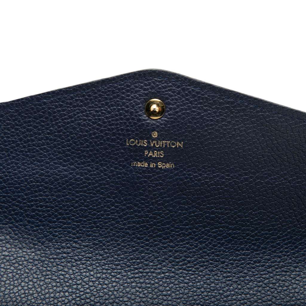 Louis Vuitton Monogram Empreinte Curieuse Wallet Blue Leather Good condition - Box View