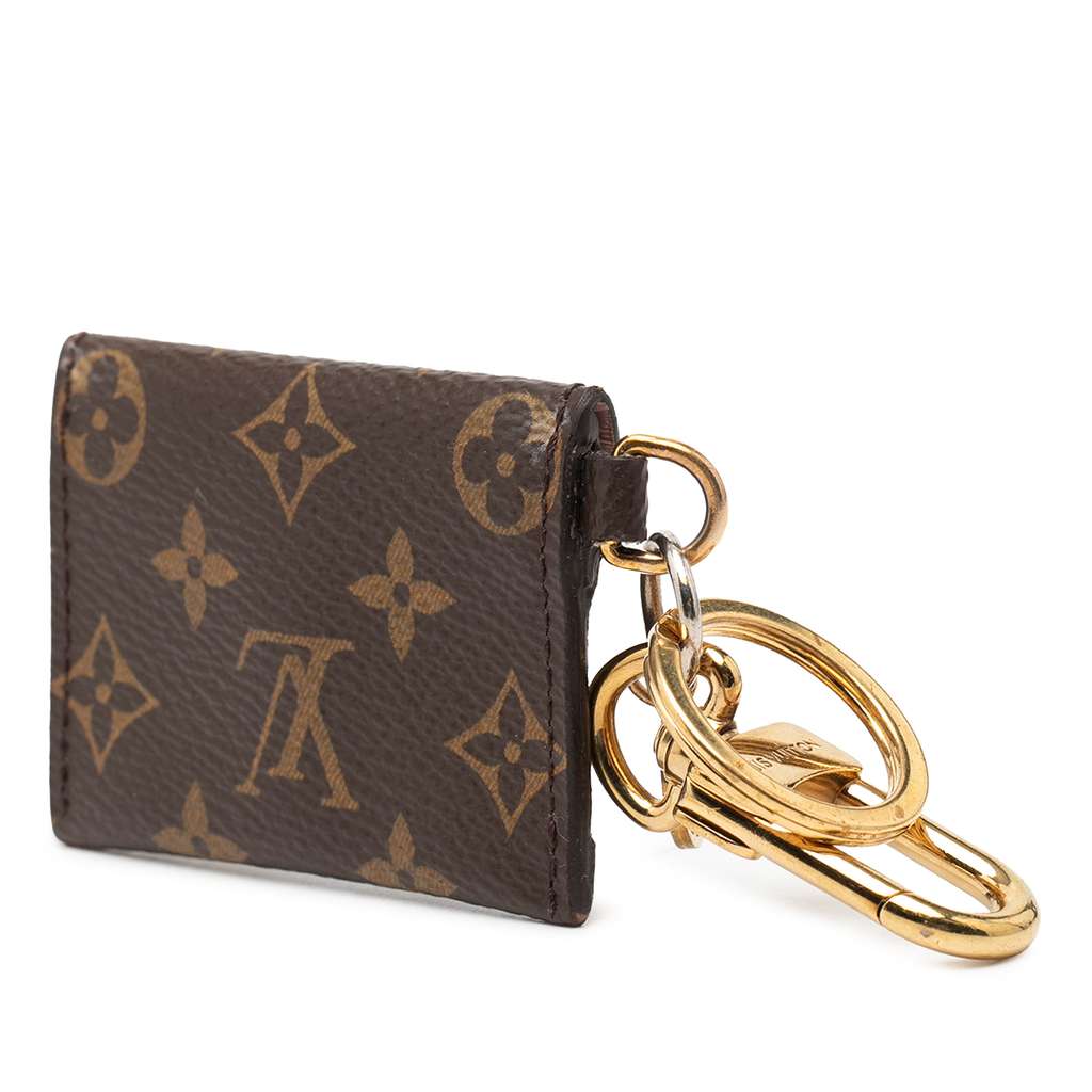 Louis Vuitton Monogram Canvas Kirigami Pouch Bag Charm and Key Holder Brown Good condition - Back View