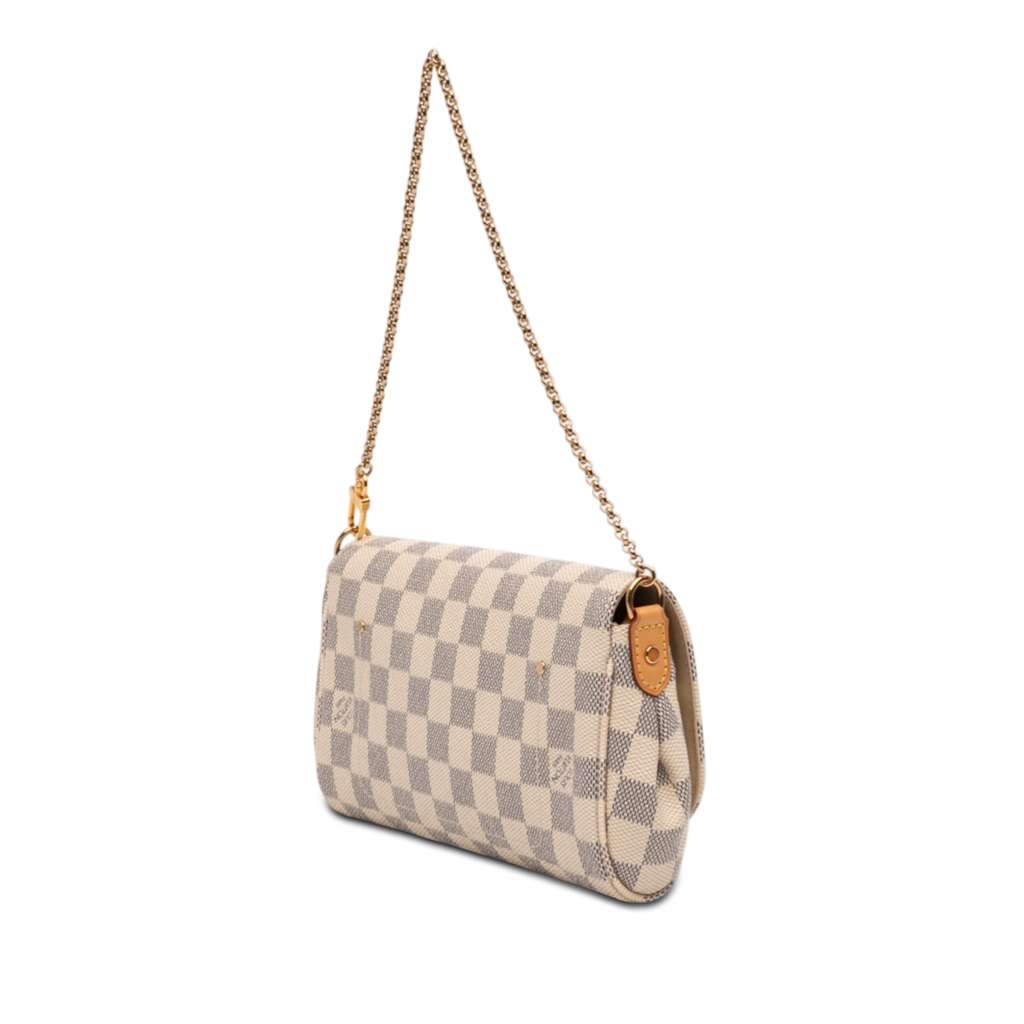 Louis Vuitton Damier Azur Favorite PM White Good condition - Back View