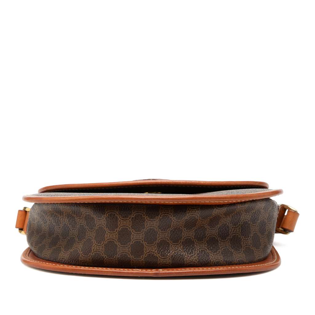 Celine Macadam Coated Canvas Crossbody Brown Canvas Good condition - Inside View