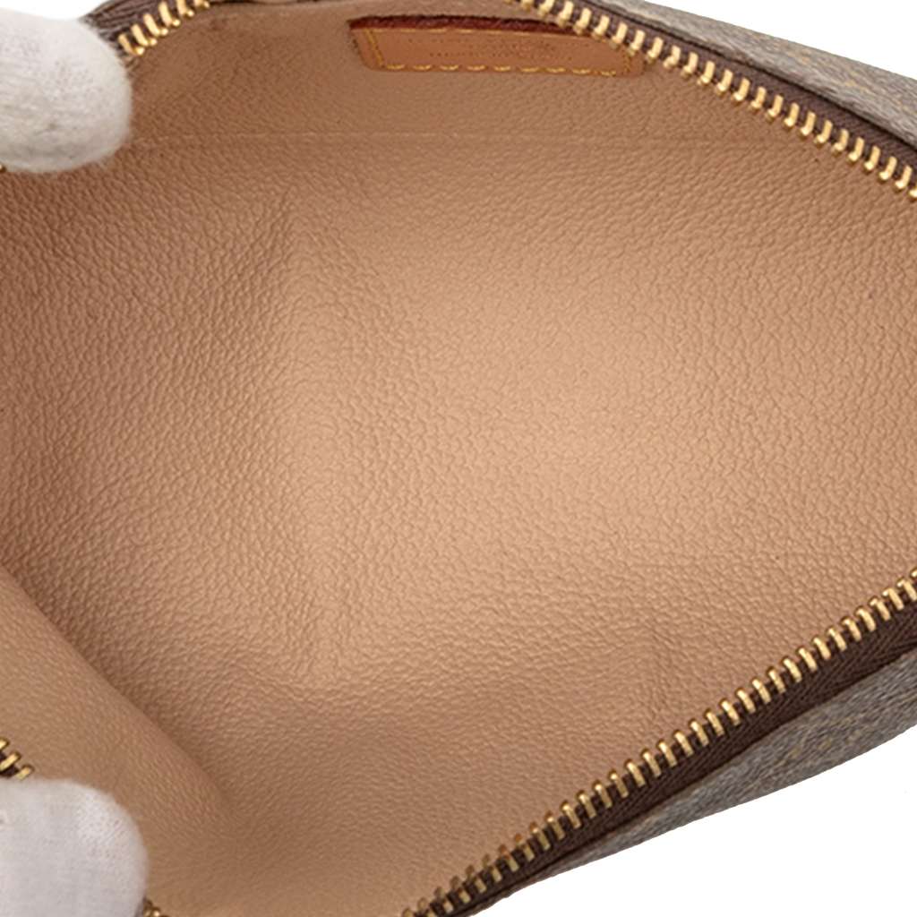 Louis Vuitton Monogram Cosmetic Pouch PM Brown Fair condition - Model View