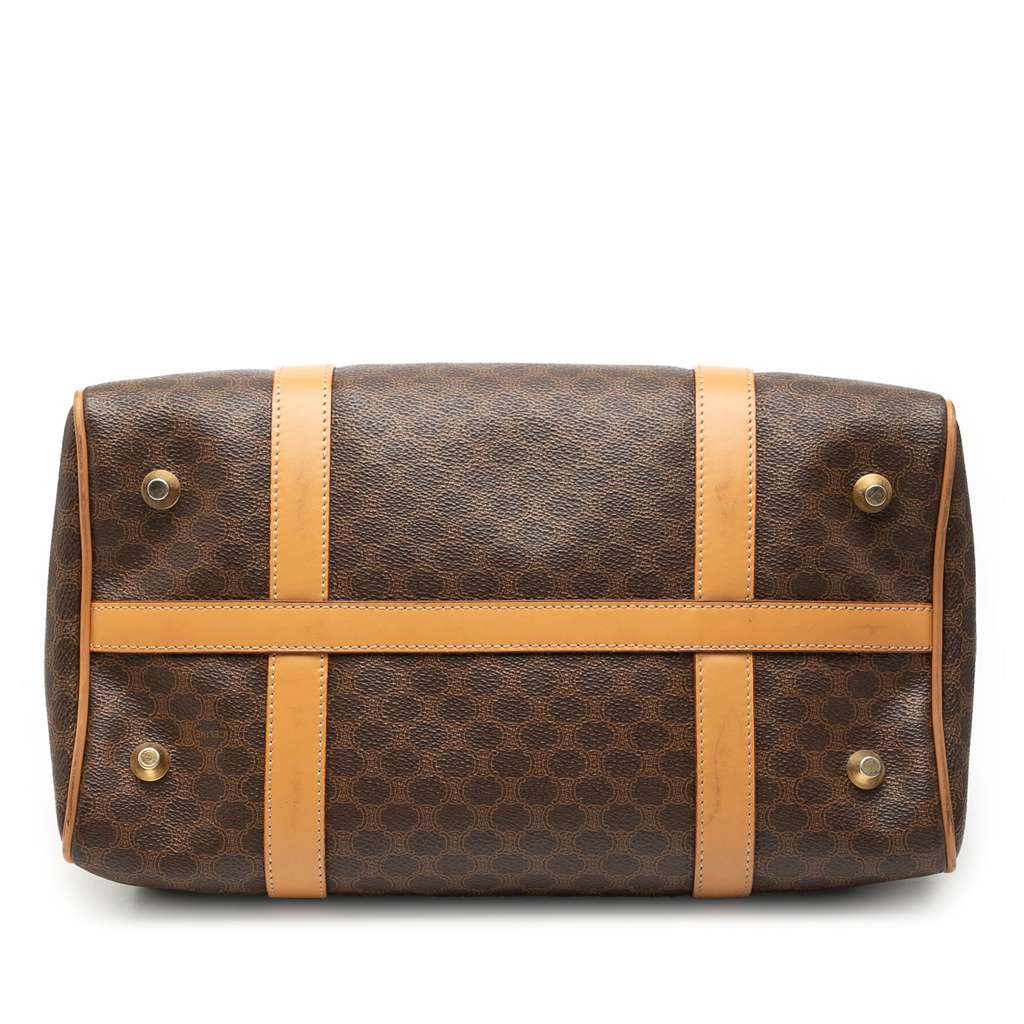 Celine Macadam Coated Canvas Boston Bag Brown Canvas Good condition - Inside View