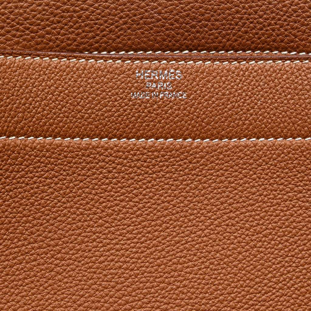 Hermès Togo Sac a Depeches 41 Brown Leather Good condition - Box View