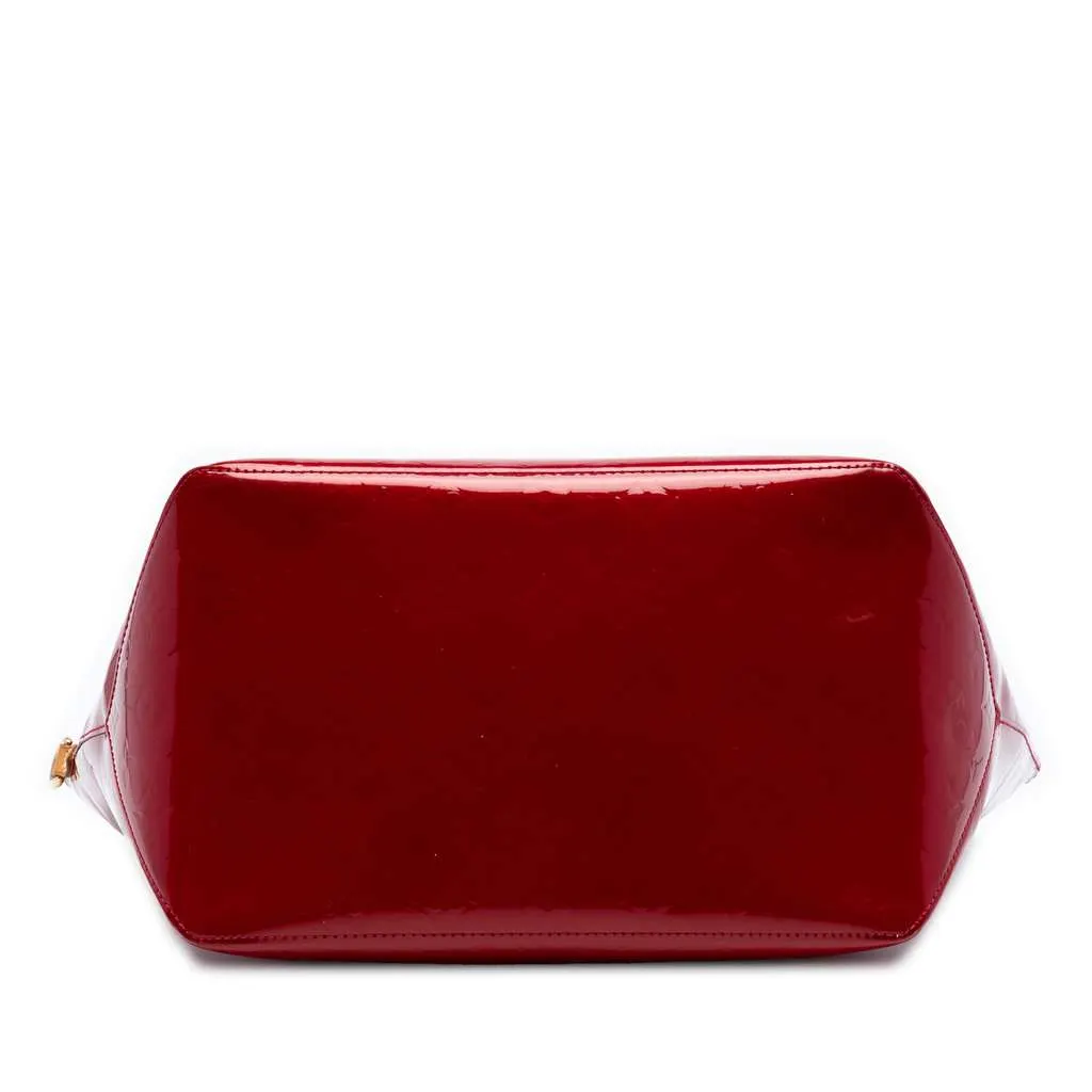 Louis Vuitton Monogram Vernis Bellevue GM Red Leather Very good - Inside View