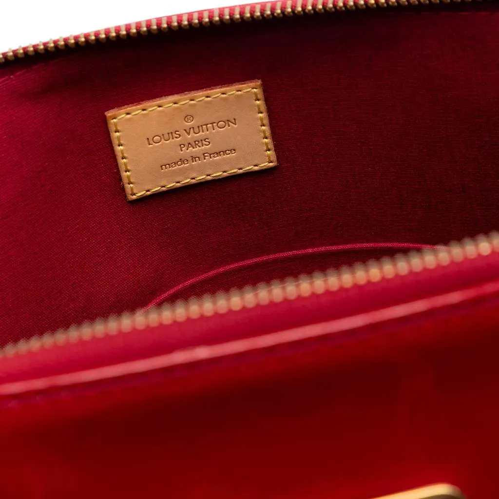 Louis Vuitton Monogram Vernis Bellevue GM Red Leather Very good - Box View