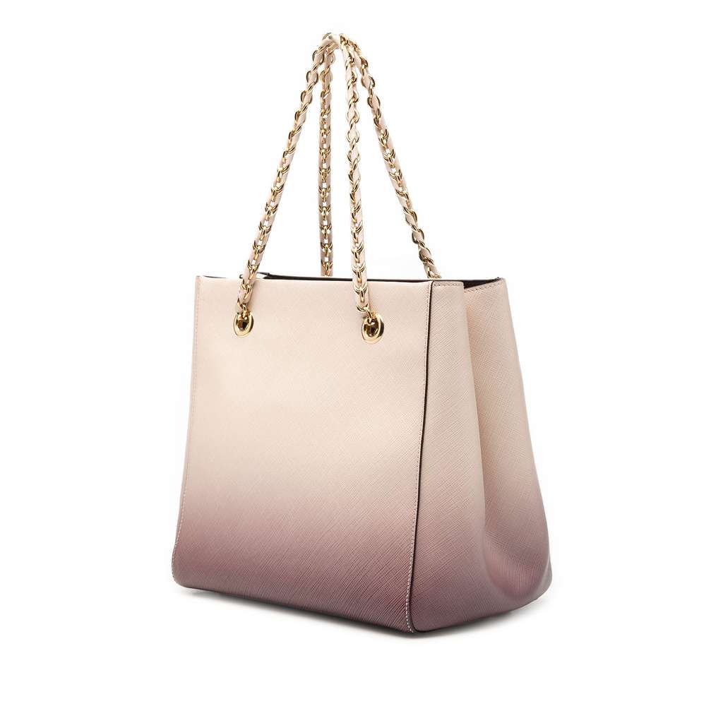 Salvatore Ferragamo Ombre Leather Vara Bow Satchel Pink Leather Good condition - Back View