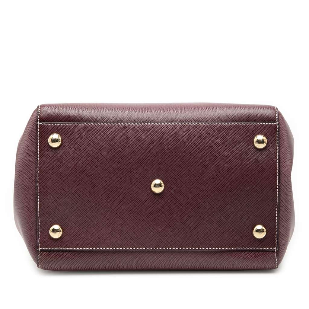 Salvatore Ferragamo Ombre Leather Vara Bow Satchel Pink Leather Good condition - Inside View