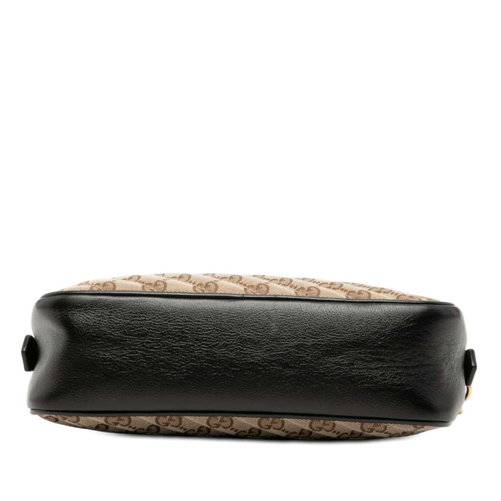 Gucci Small GG Marmont Matelasse GG Canvas and Leather Crossbody Beige Fair condition - Inside View