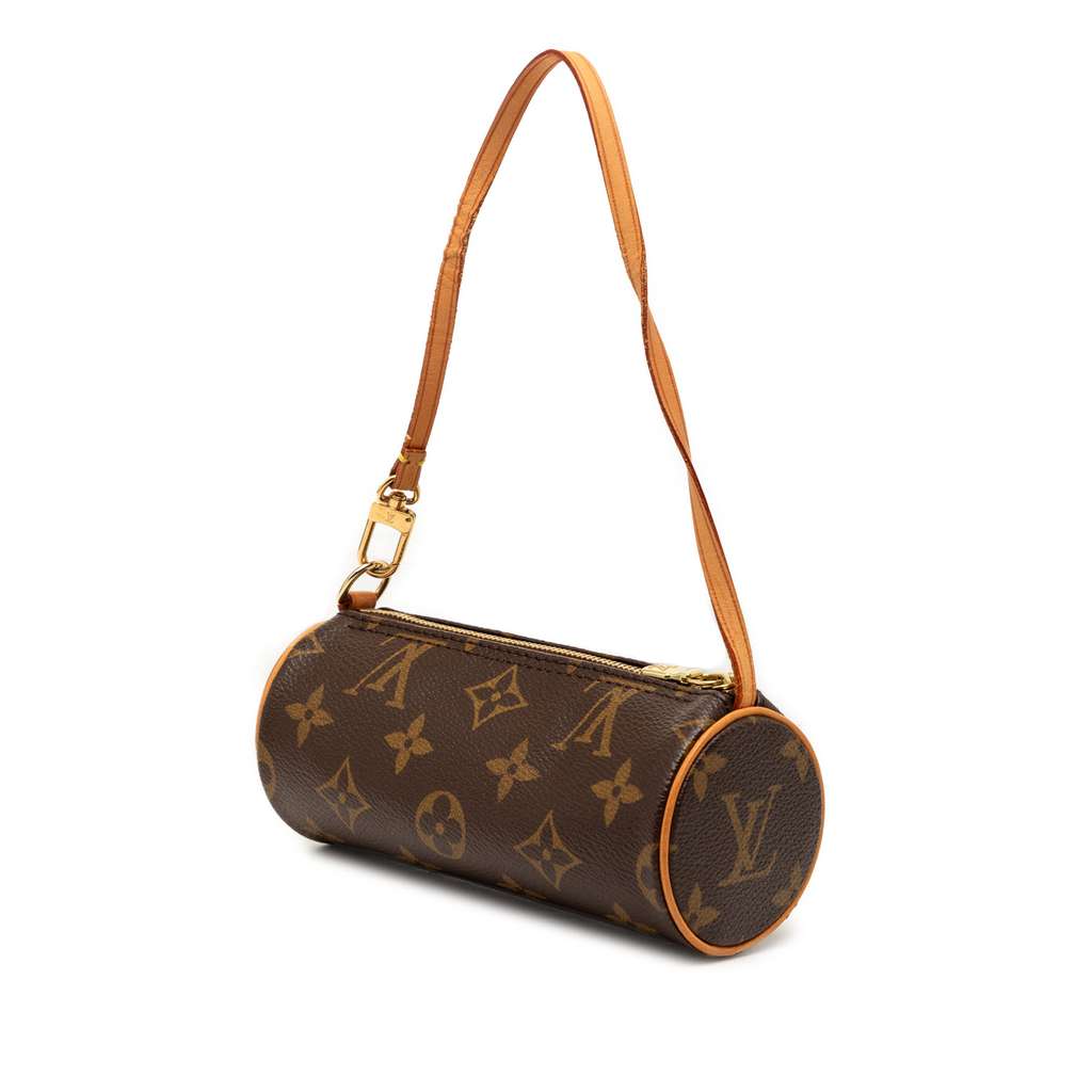 Louis Vuitton Monogram Papillon Pochette Brown Good condition - Back View