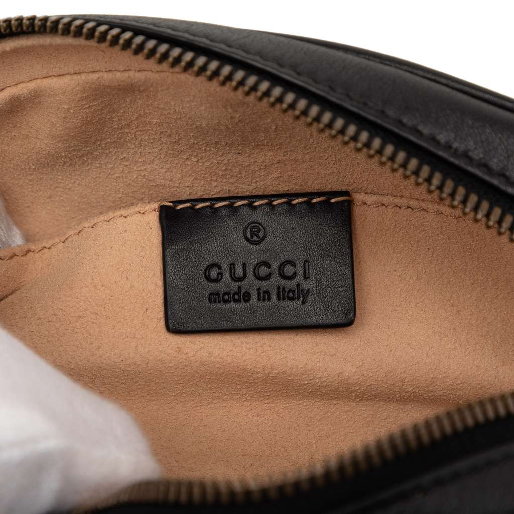 Gucci GG Marmont Matelasse Leather Belt Bag Black Leather Good condition - Box View