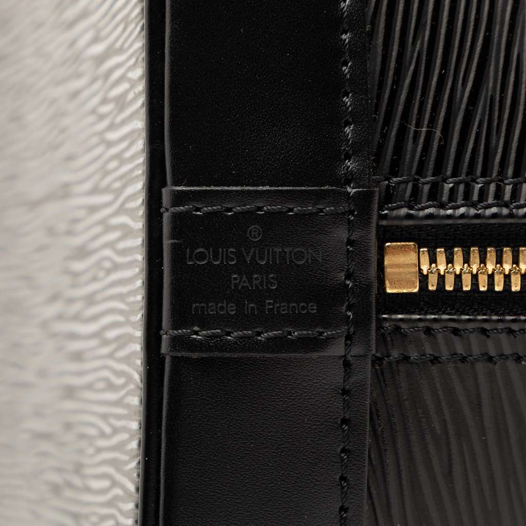 Louis Vuitton Epi Alma PM Black Leather Good condition - Box View
