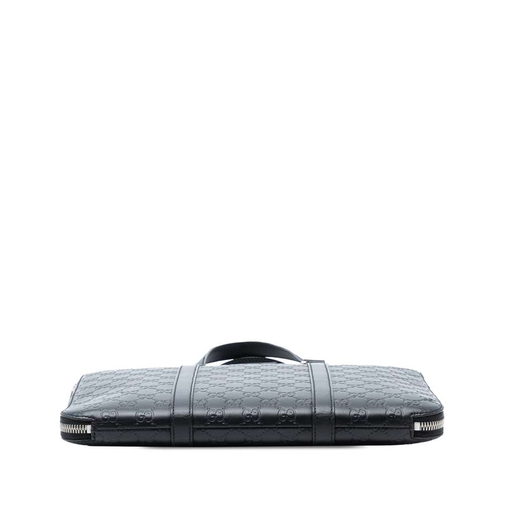 Gucci Guccissima Business Bag Black Leather Good condition - Inside View